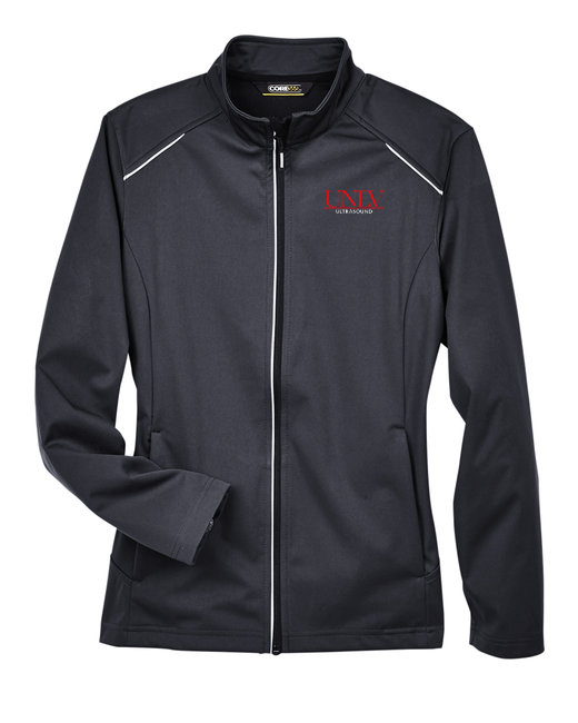 custom design of Core 365 CE708W - Ladies Techno Lite 3-layer Knit Tech Shell Jacket