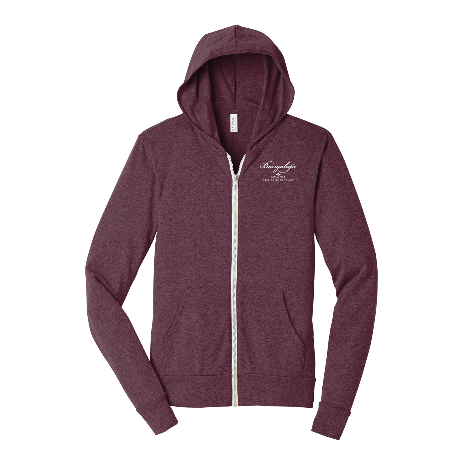 Bella + Canvas 3939 - Unisex Triblend Full-Zip Lightweight Hoodie