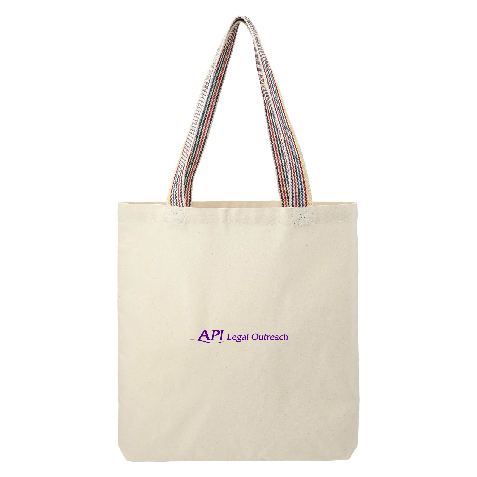 LEEDS 7901-01 - Rainbow Recycled 6oz Cotton Convention Tote