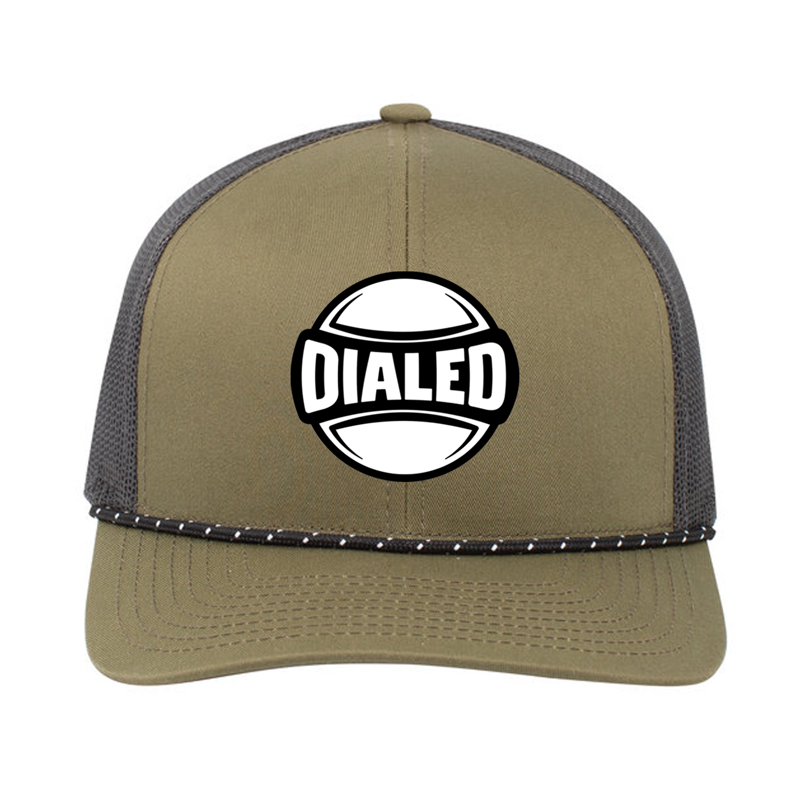 custom design of Pacific Headwear 104BR - Trucker Snapback Braid Cap