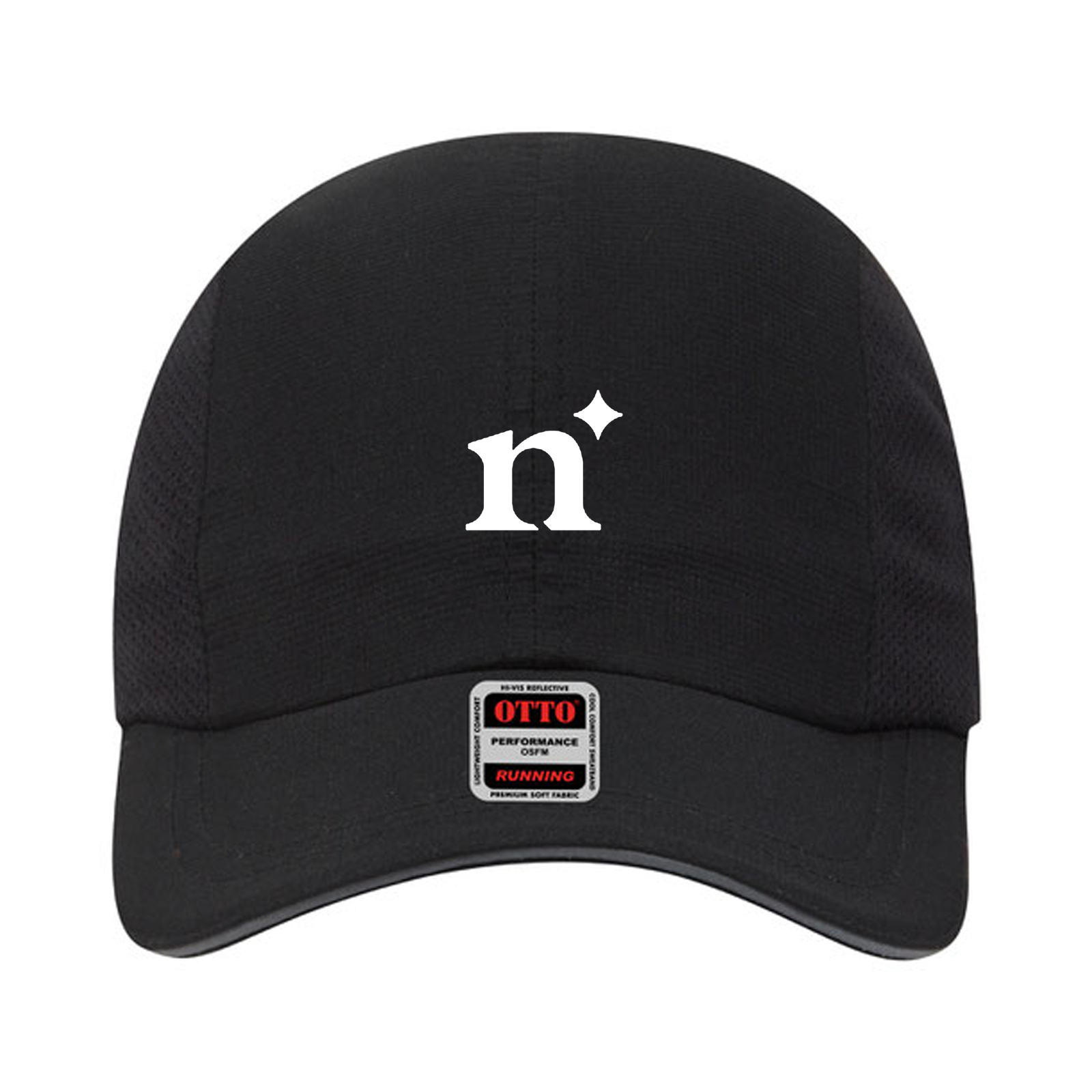 custom design of Ottocap 133-1240 - Six Panel Polyester Pongee Mesh Inserts Running Cap