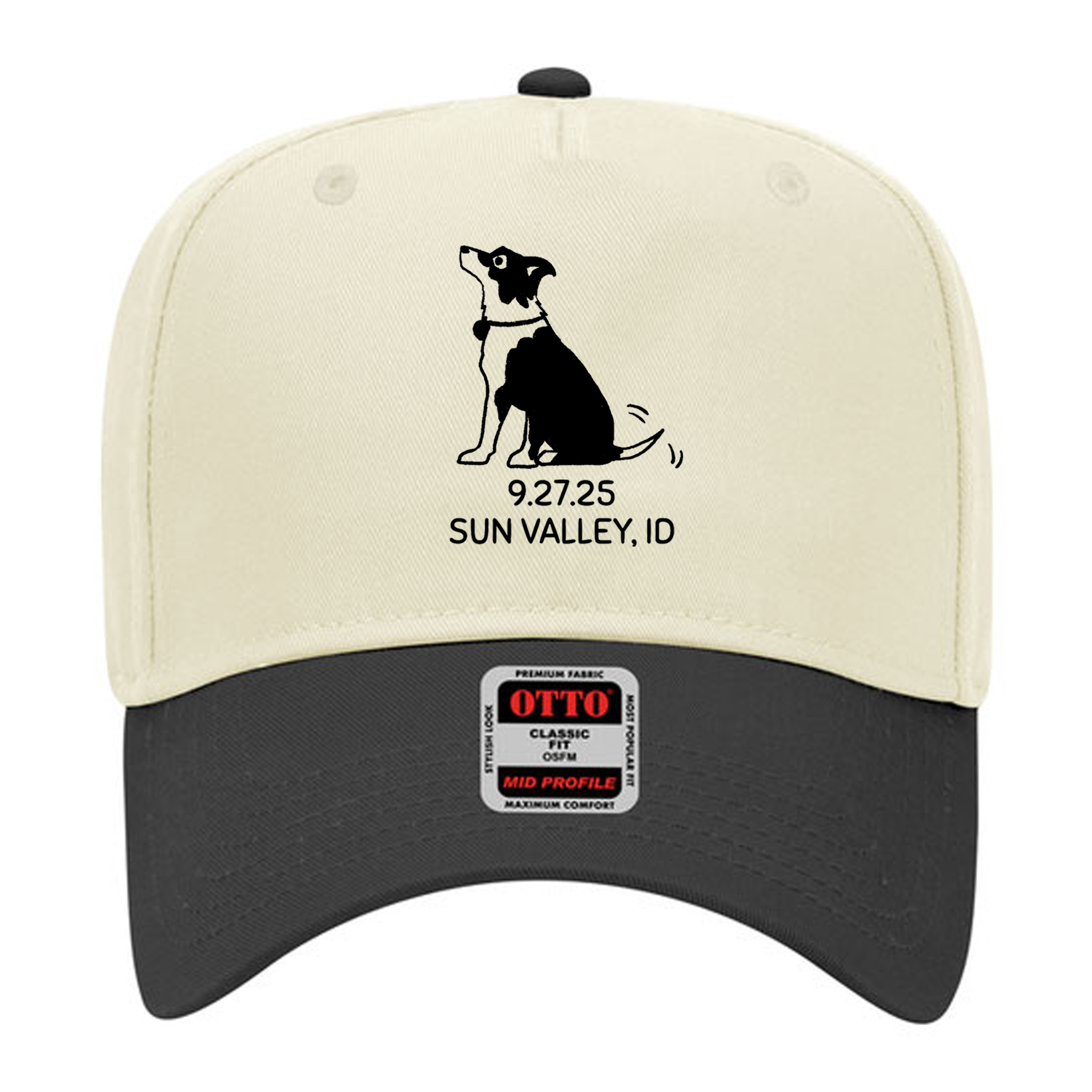 OTTO Cap 31-069 - Cotton Blend Twill 5-Panel Mid Profile Baseball Cap