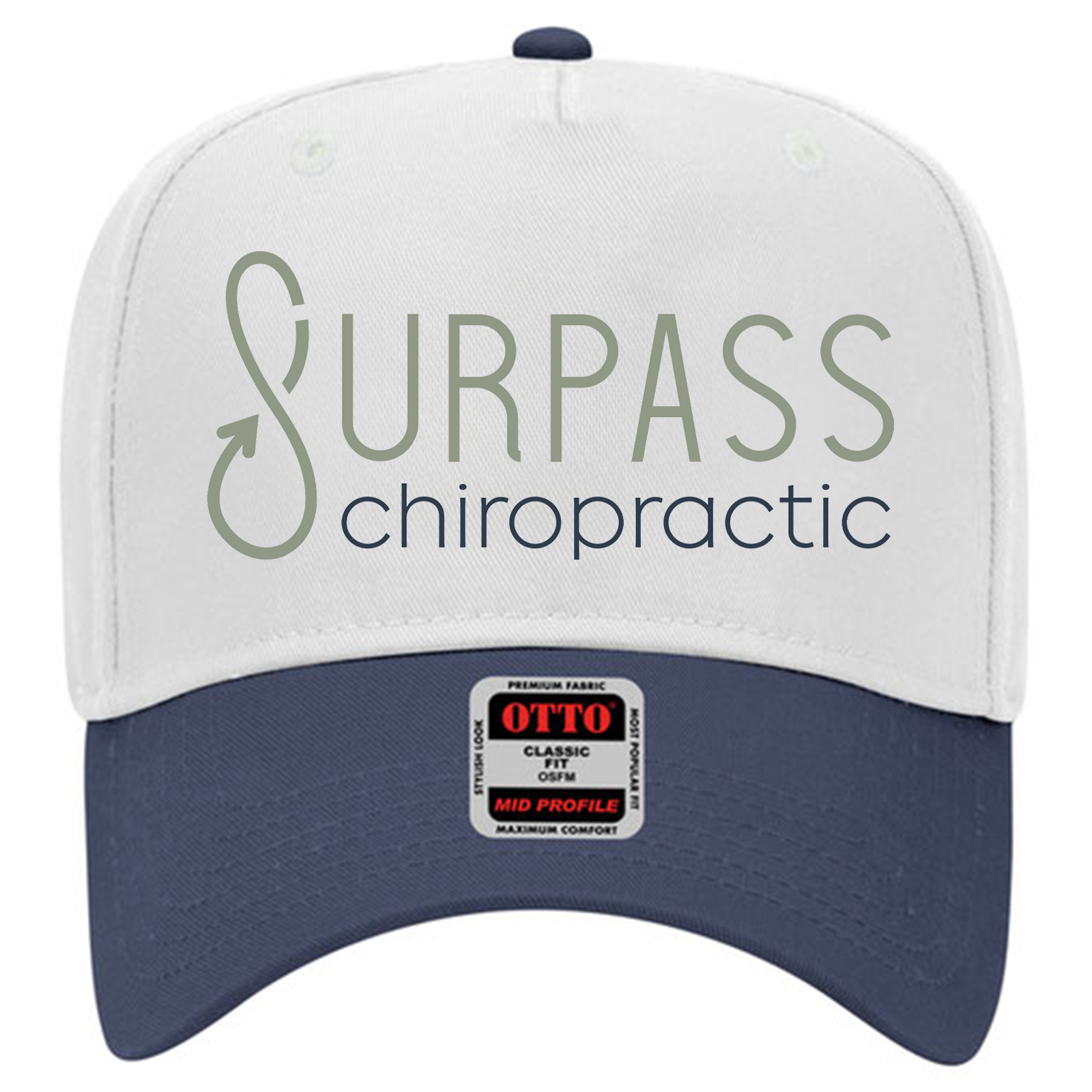 OTTO Cap 31-069 - Cotton Blend Twill 5-Panel Mid Profile Baseball Cap