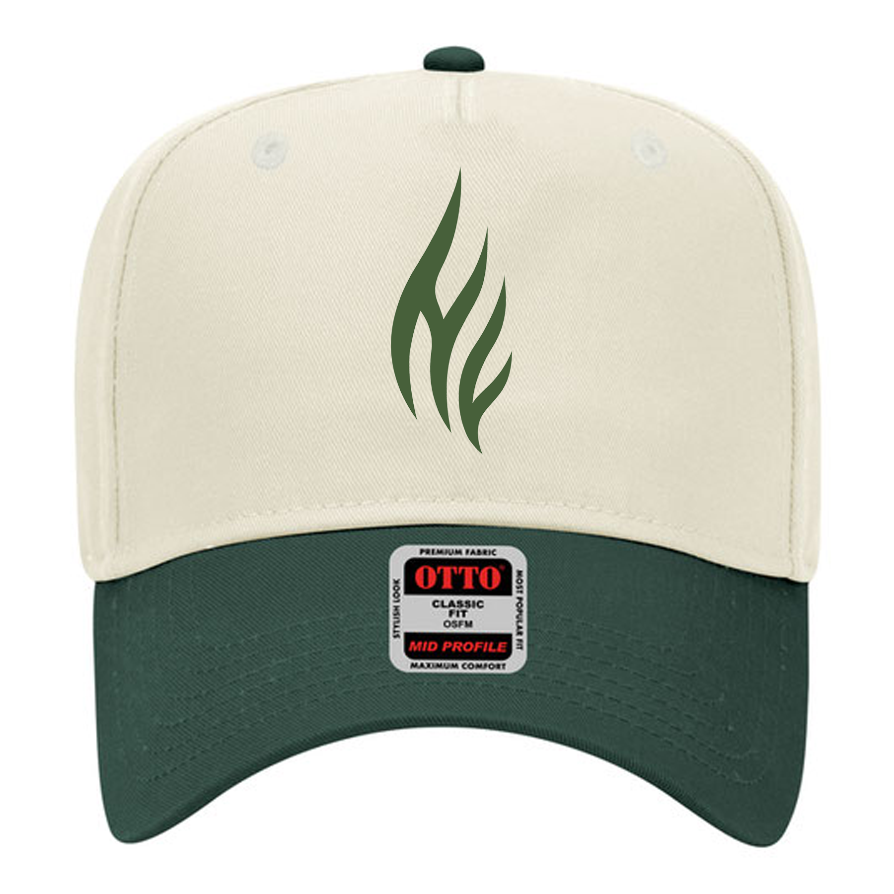 OTTO Cap 31-069 - Cotton Blend Twill 5-Panel Mid Profile Baseball Cap