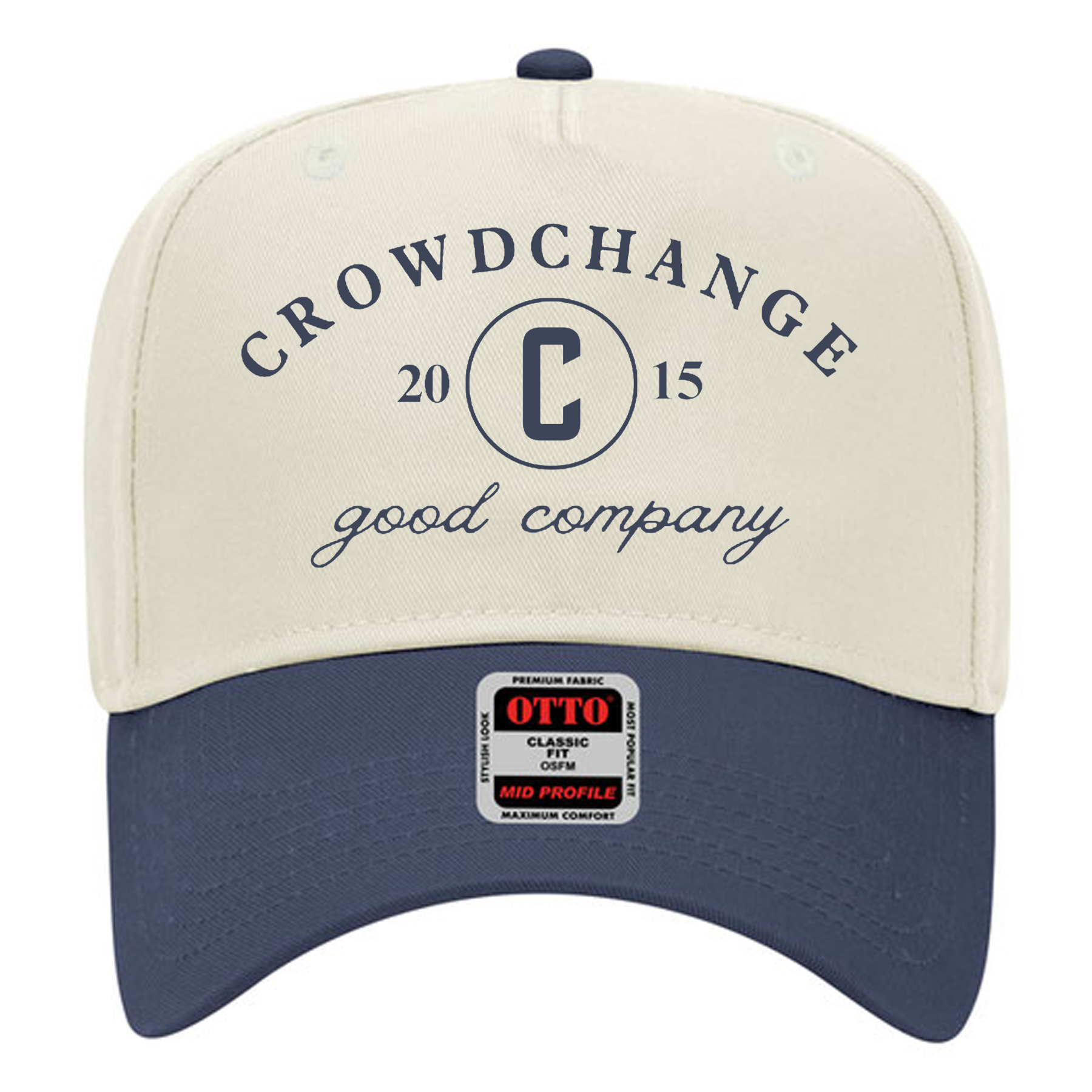 OTTO Cap 31-069 - Cotton Blend Twill 5-Panel Mid Profile Baseball Cap