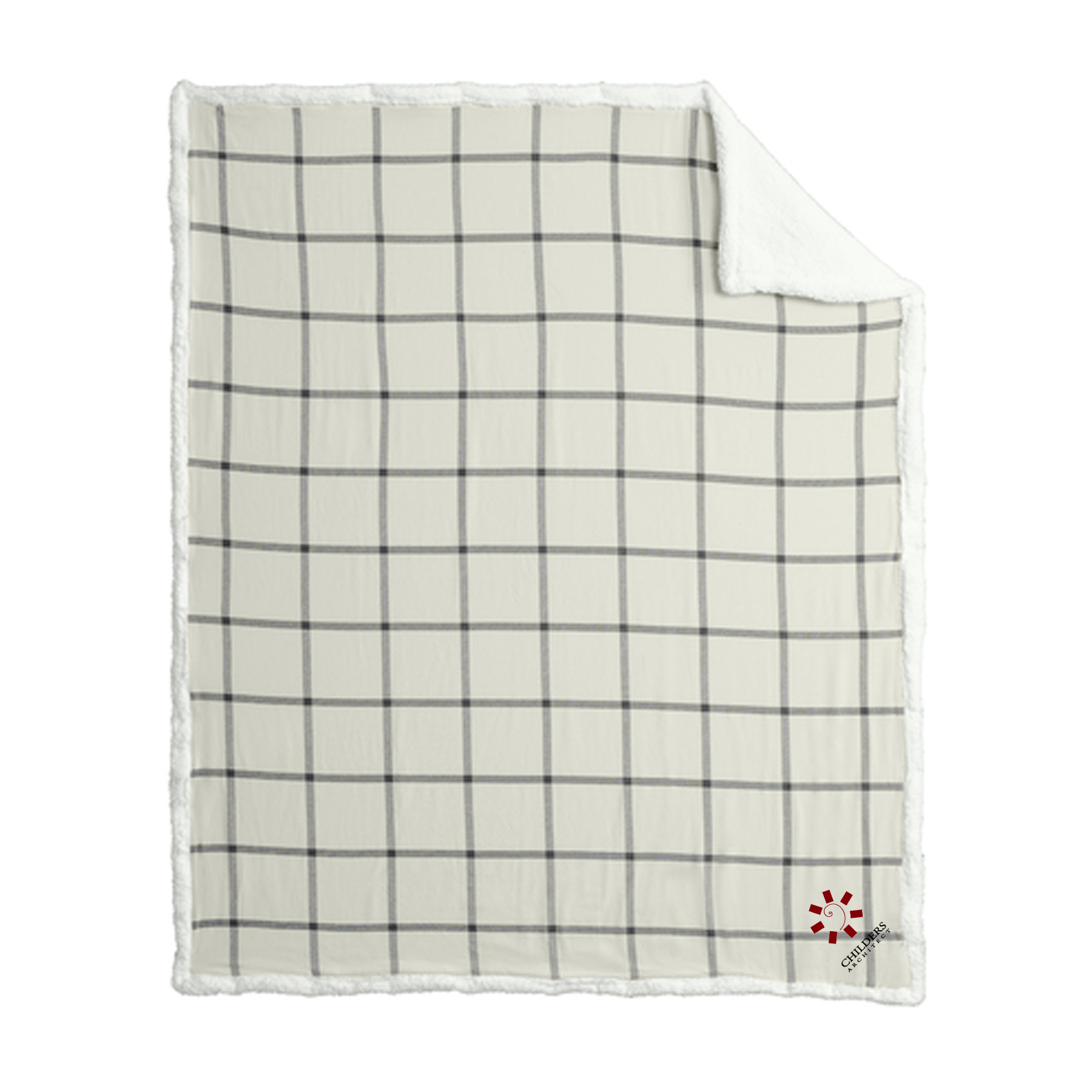 custom design of Port Authority&reg; - BP43 - Flannel Sherpa Blanket