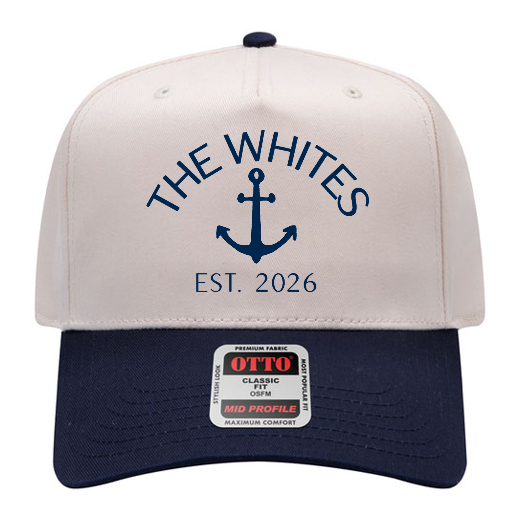 OTTO Cap 31-069 - Cotton Blend Twill 5-Panel Mid Profile Baseball Cap