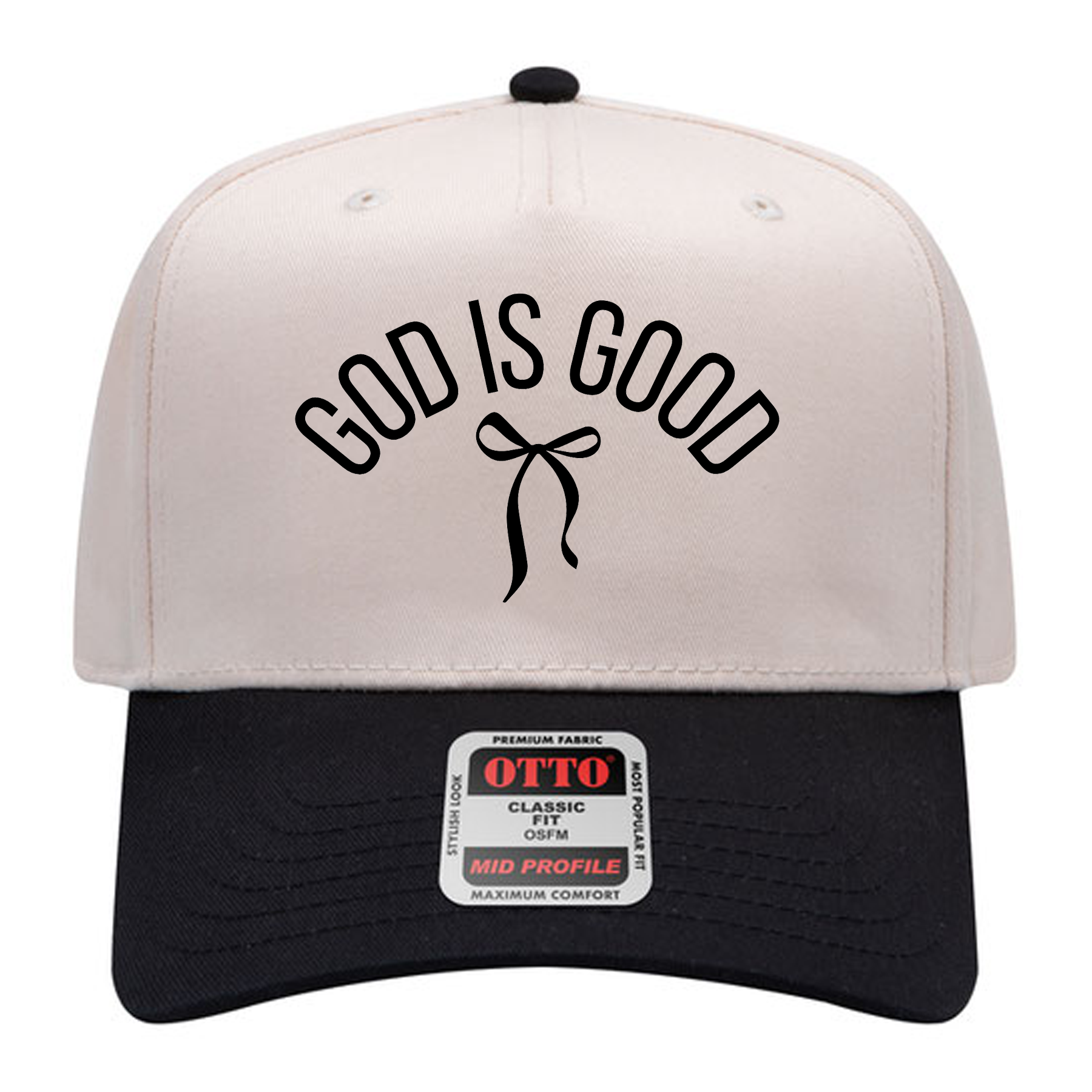 OTTO Cap 31-069 - Cotton Blend Twill 5-Panel Mid Profile Baseball Cap