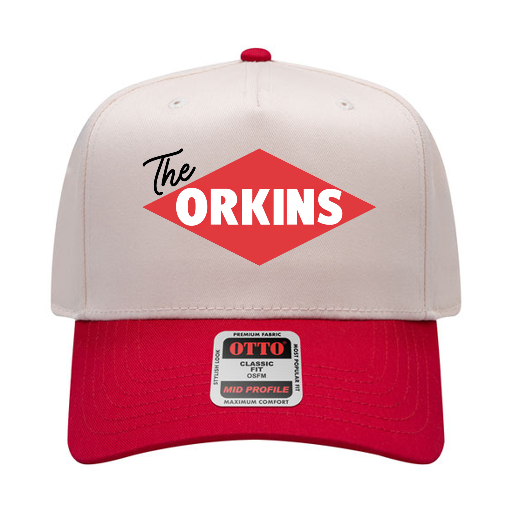 OTTO Cap 31-069 - Cotton Blend Twill 5-Panel Mid Profile Baseball Cap