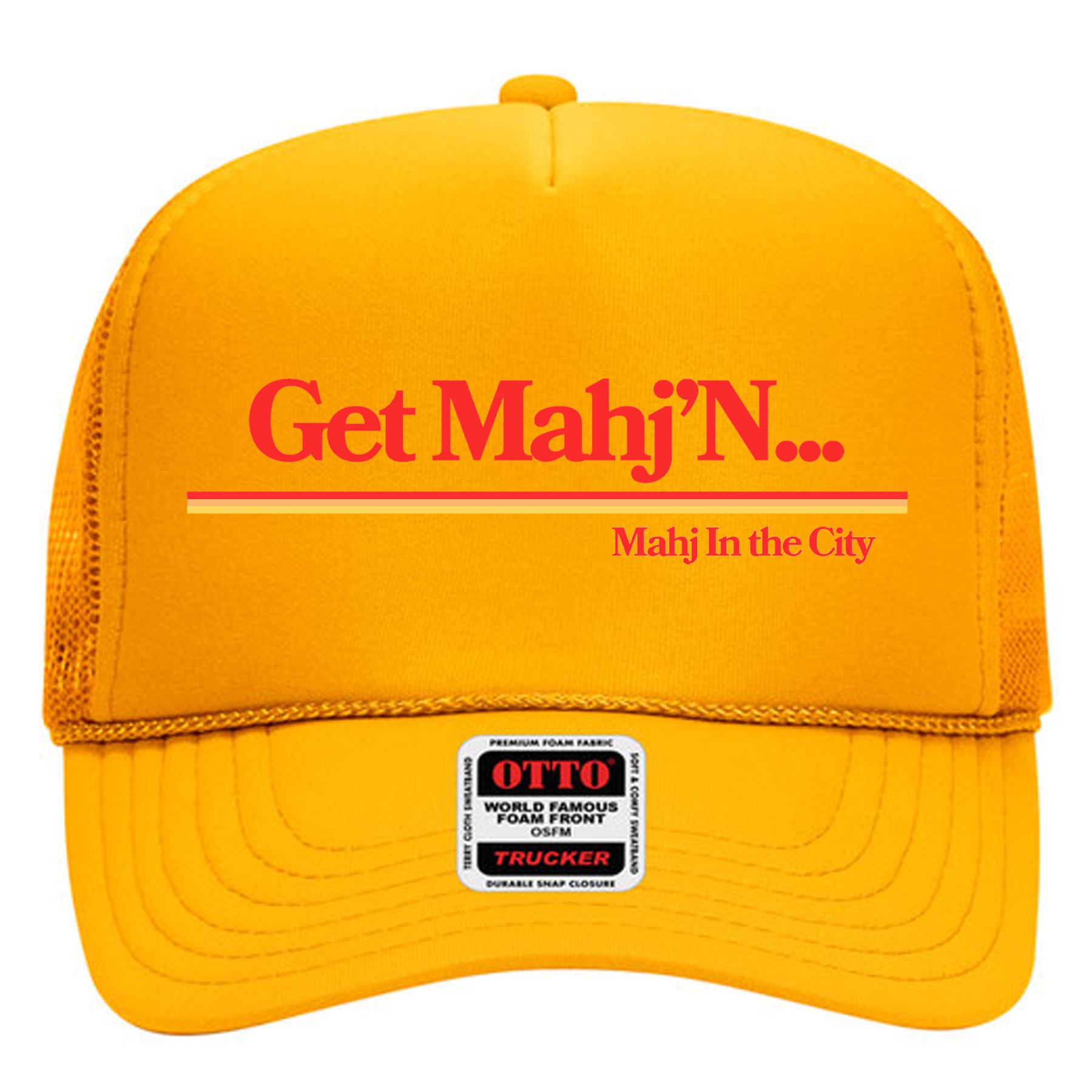 OTTO Cap 39-165 - 5-Panel High Crown Polyester Foam Front Trucker Hat