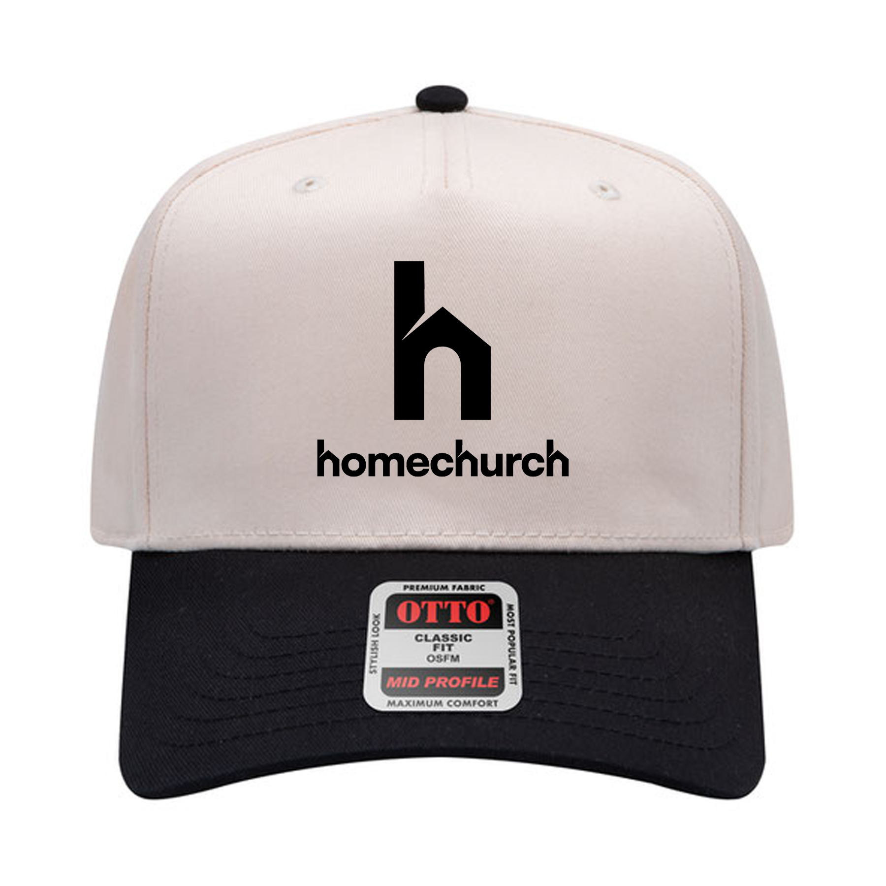 OTTO Cap 31-069 - Cotton Blend Twill 5-Panel Mid Profile Baseball Cap