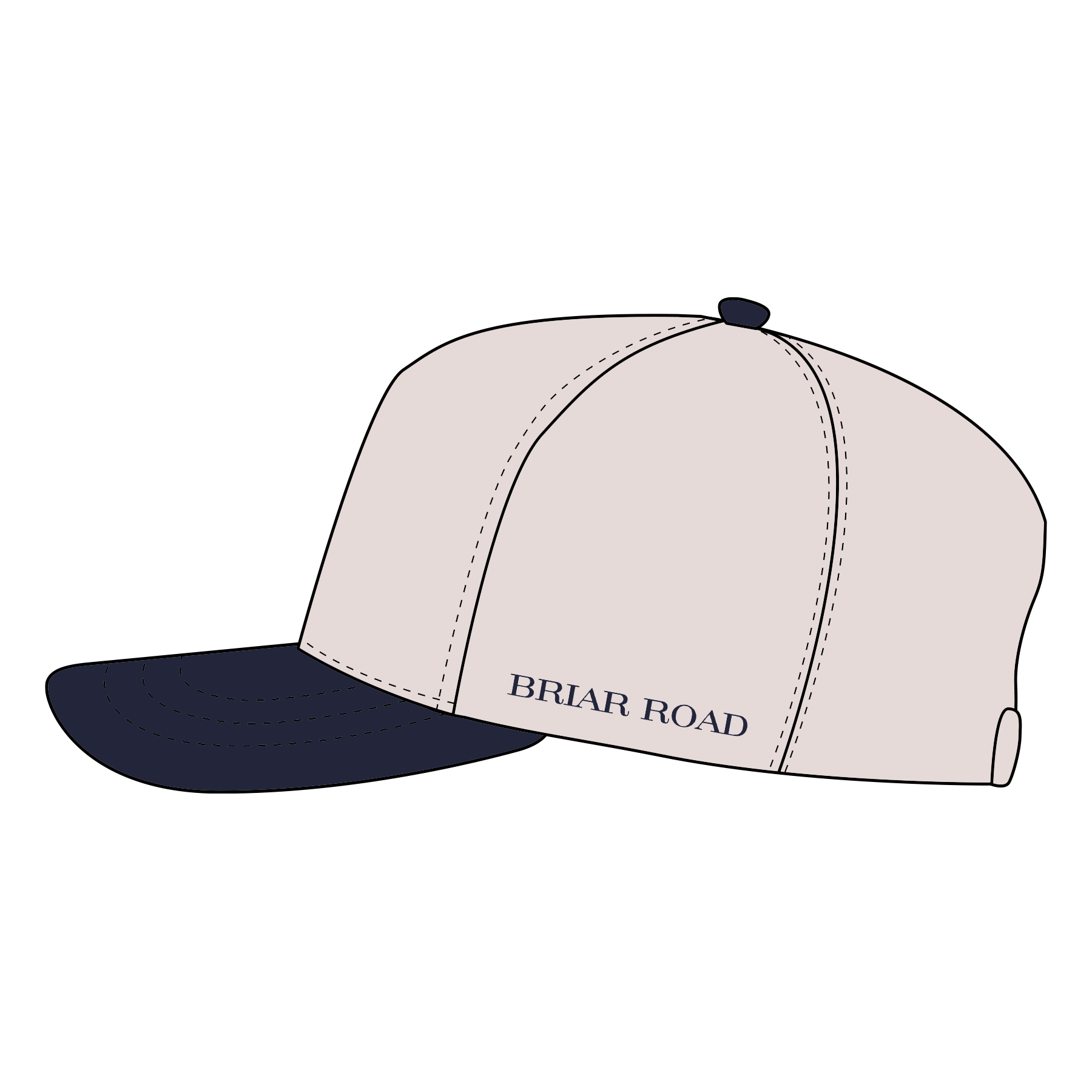 OTTO Cap 31-069 - Cotton Blend Twill 5-Panel Mid Profile Baseball Cap