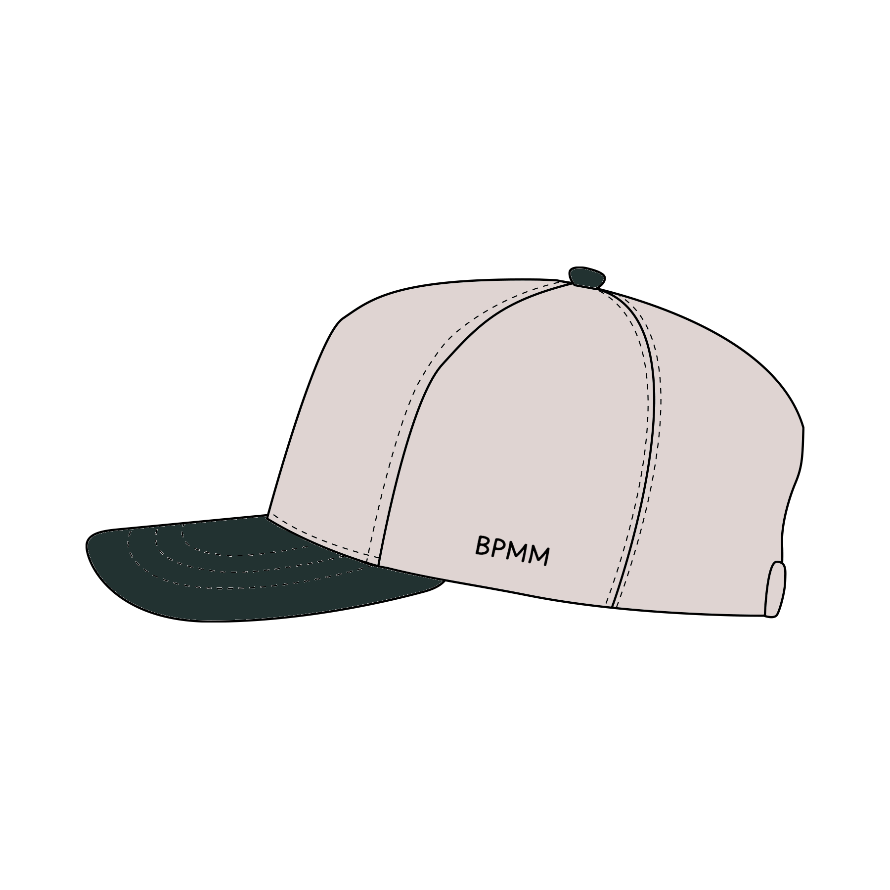 OTTO Cap 31-069 - Cotton Blend Twill 5-Panel Mid Profile Baseball Cap