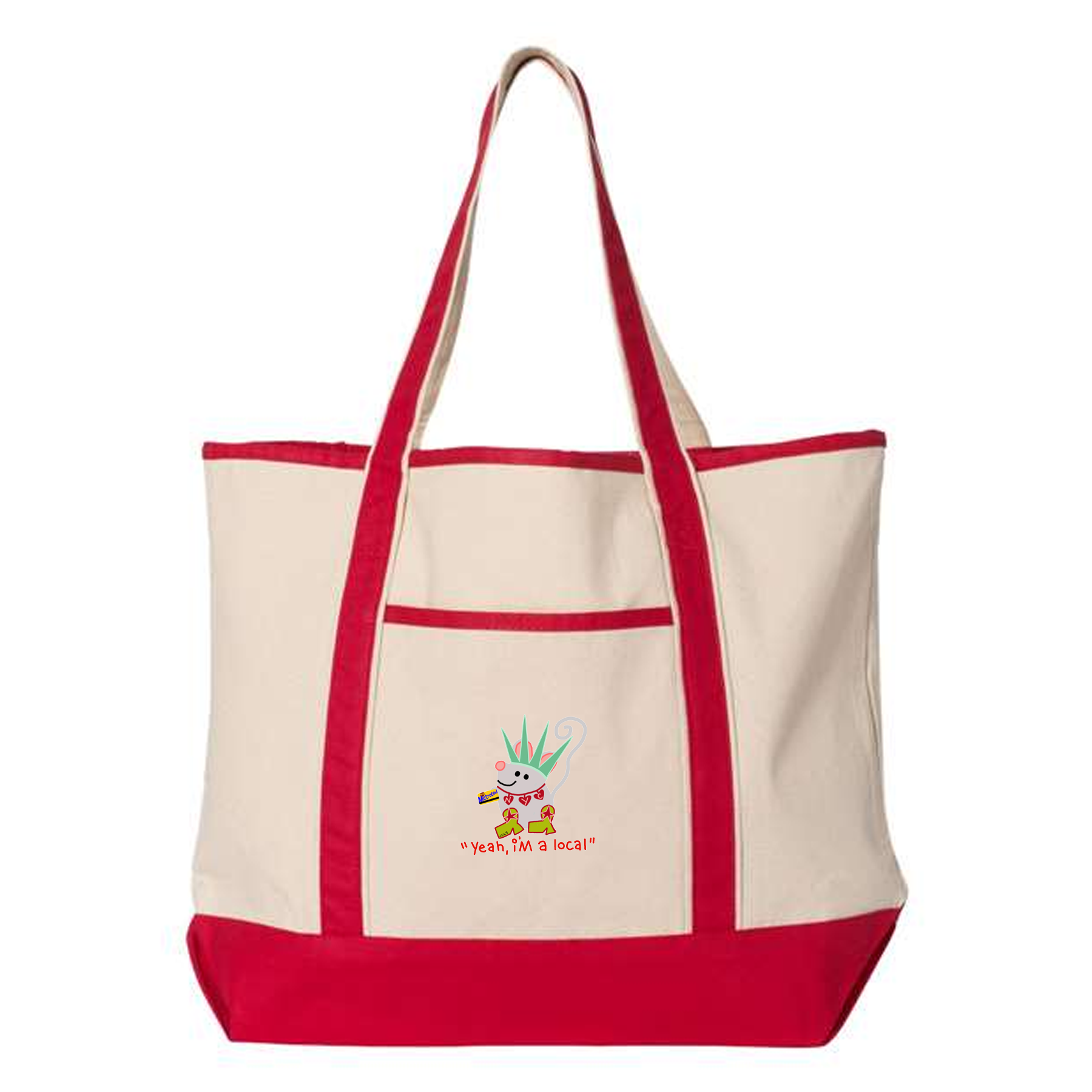 Q-Tees Q1500 - 34.6L Large Canvas Deluxe Tote