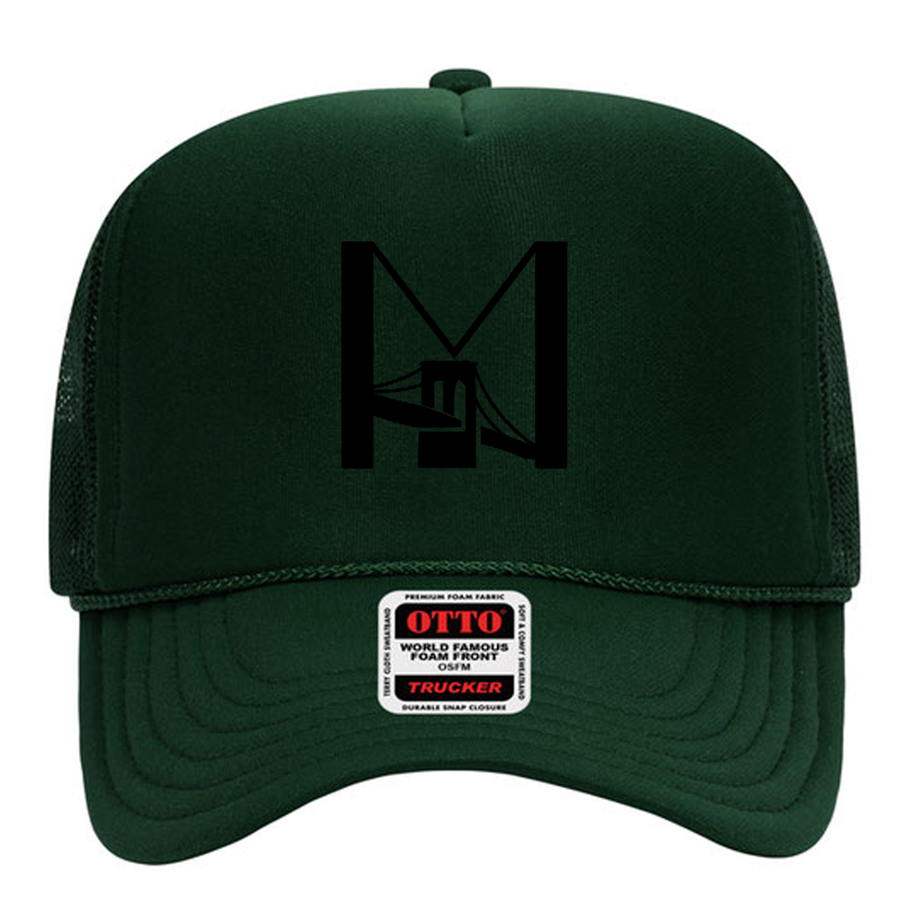 OTTO Cap 39-165 - 5-Panel High Crown Polyester Foam Front Trucker Hat