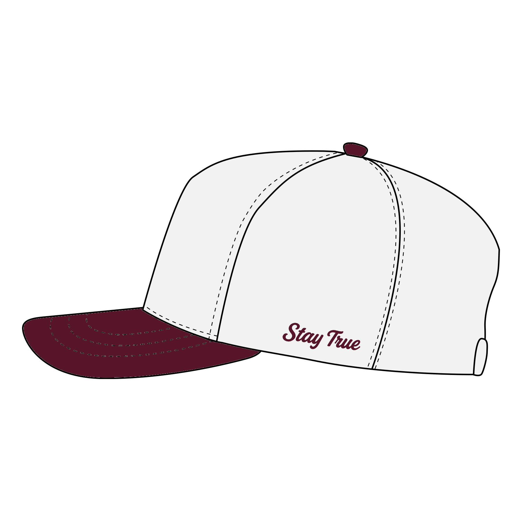 OTTO Cap 31-069 - Cotton Blend Twill 5-Panel Mid Profile Baseball Cap