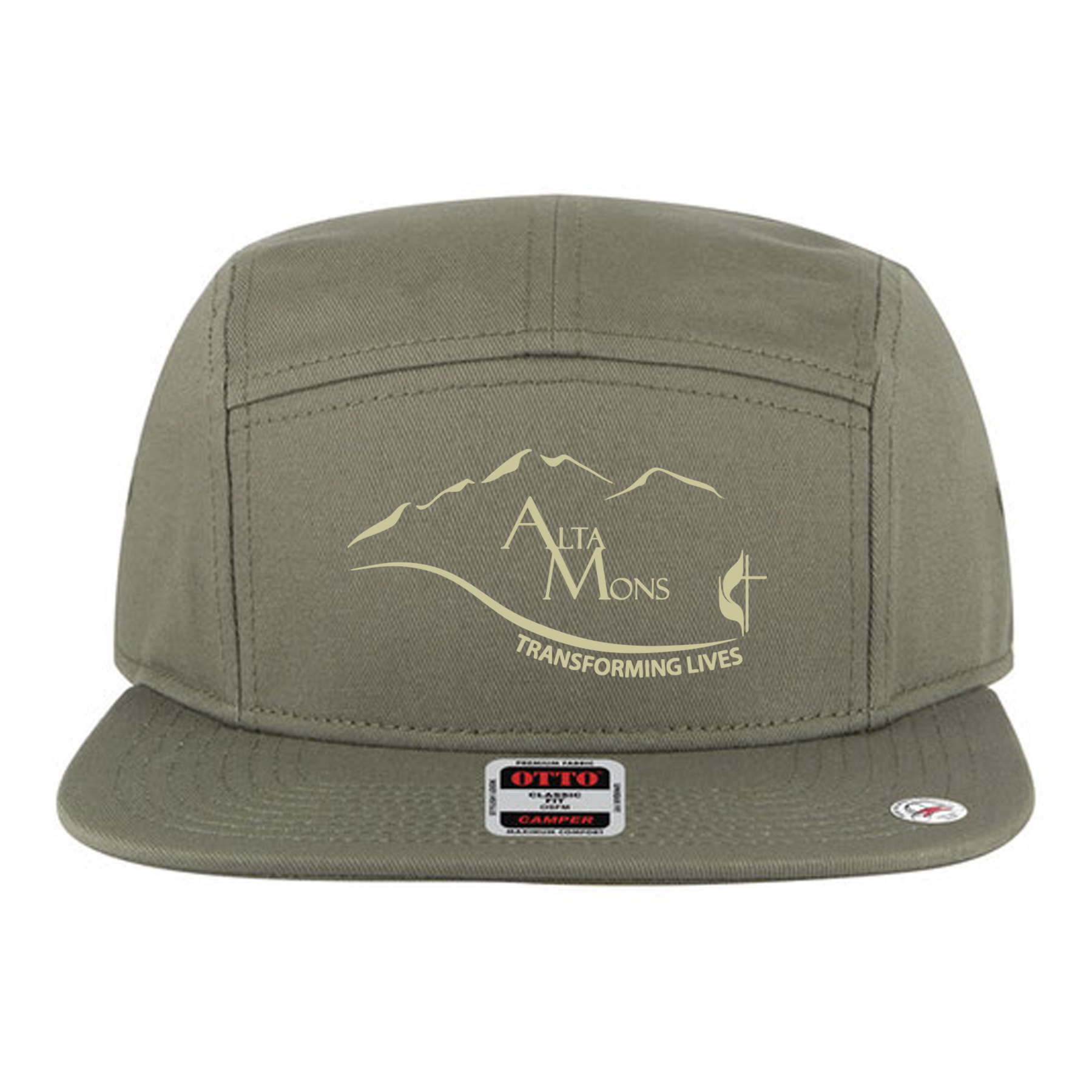 OTTO CAP 151-1330 - Superior Cotton Twill Flat Bill 5 Panel Camper Hat