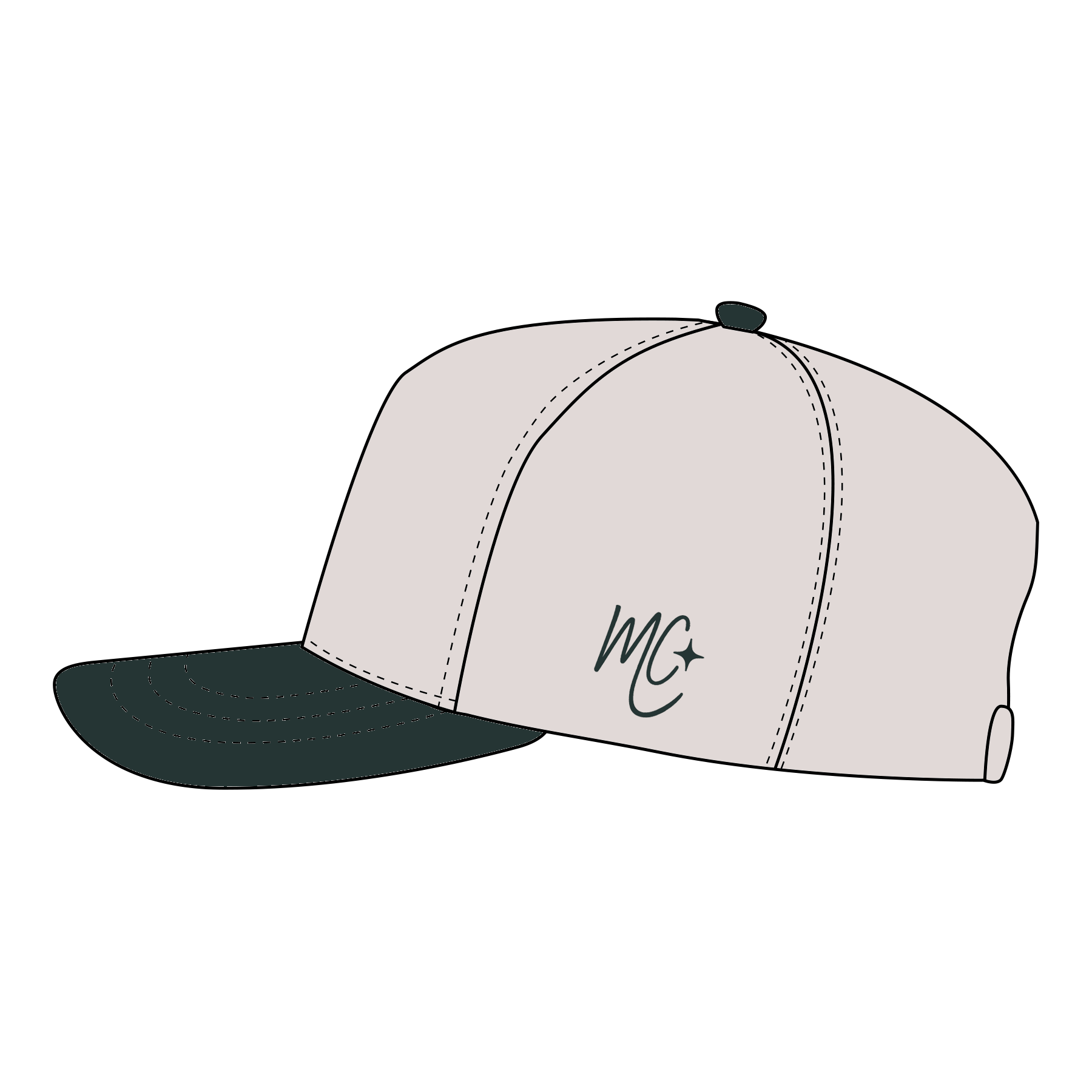 OTTO Cap 31-069 - Cotton Blend Twill 5-Panel Mid Profile Baseball Cap