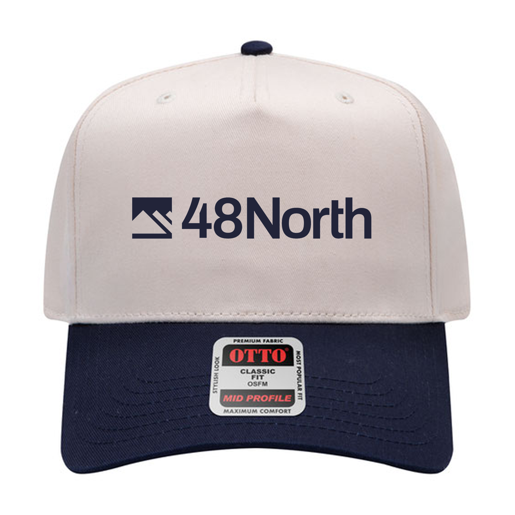 OTTO Cap 31-069 - Cotton Blend Twill 5-Panel Mid Profile Baseball Cap