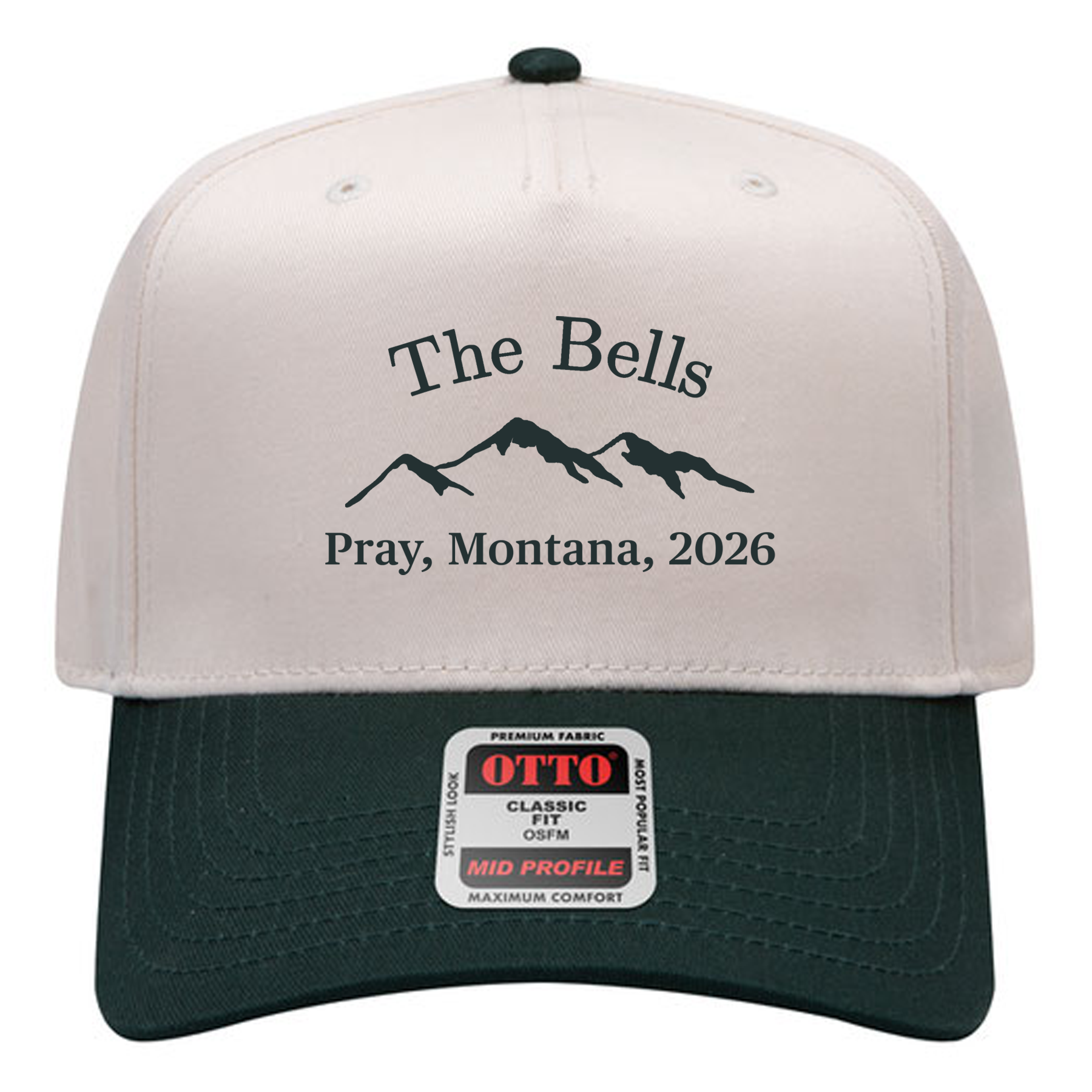 OTTO Cap 31-069 - Cotton Blend Twill 5-Panel Mid Profile Baseball Cap