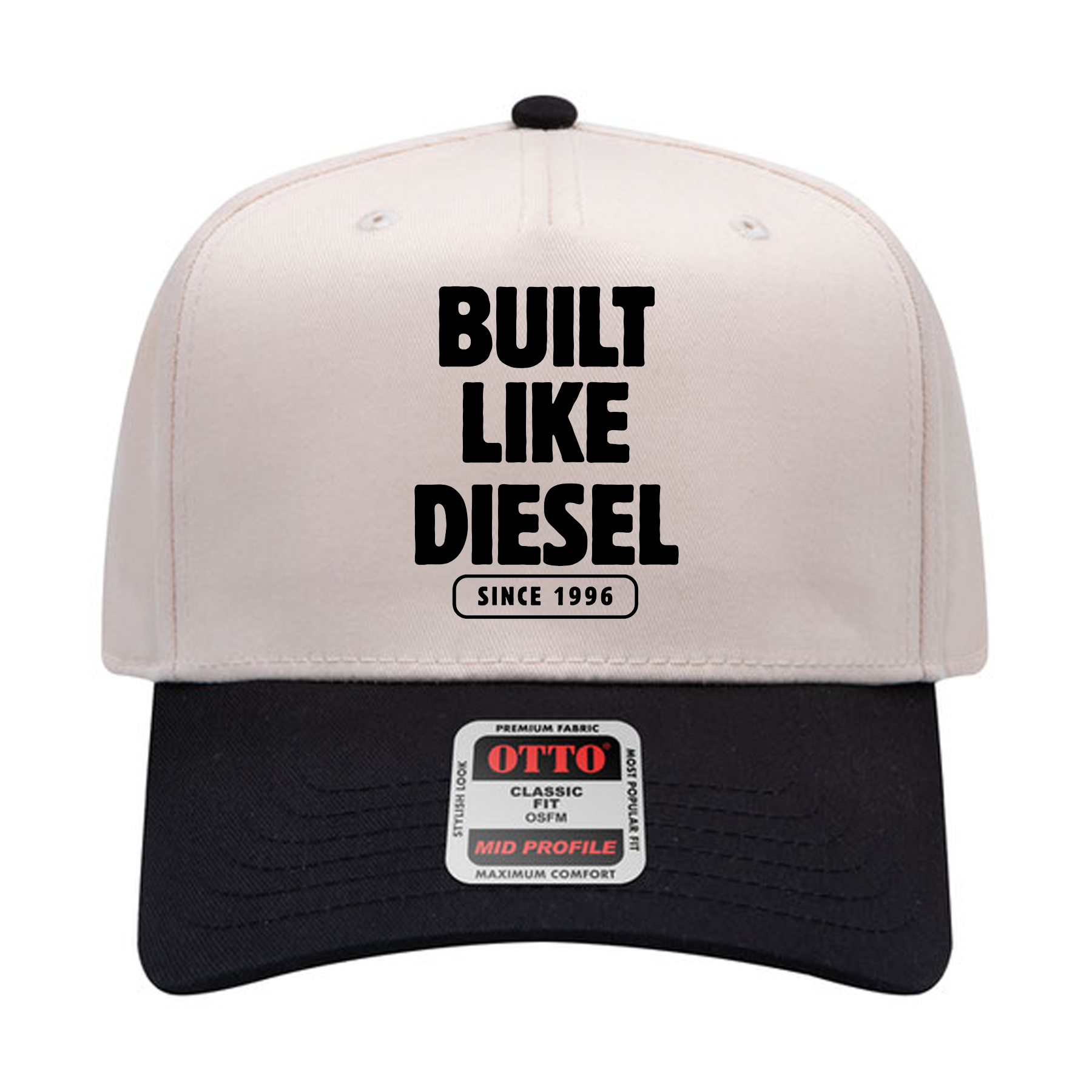 OTTO Cap 31-069 - Cotton Blend Twill 5-Panel Mid Profile Baseball Cap
