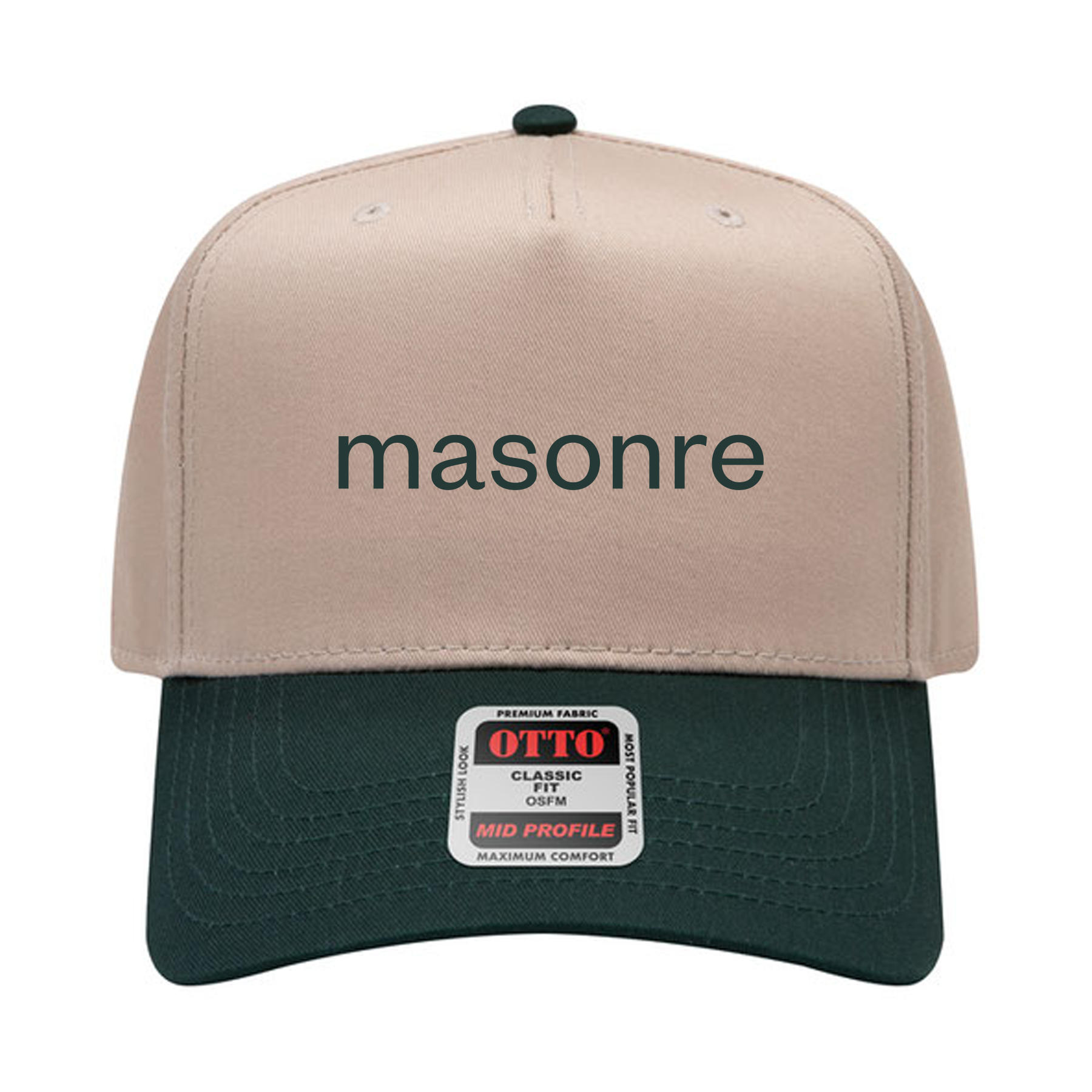 OTTO Cap 31-069 - Cotton Blend Twill 5-Panel Mid Profile Baseball Cap