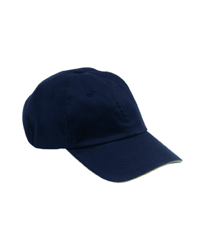 Big Accessories BX001S 6-Panel Unstructured Cap with Sandwich Bill