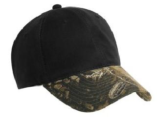 Port Authority® C877 Pro Camouflage Series Cotton Waxed Cap with Camouflage Brim
