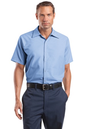 CornerStone® CS26 Short Sleeve Pocketless Gripper Shirt