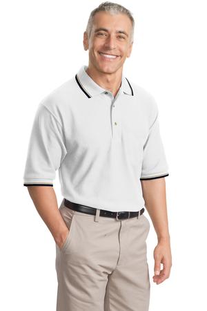 Port Authority® K431 Cool Mesh™ Polo with Tipping Stripe Trim