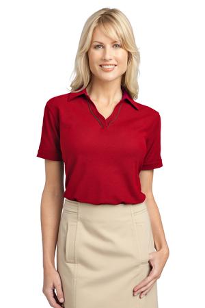 Port Authority® L502 Ladies Silk Touch™ Piped Polo