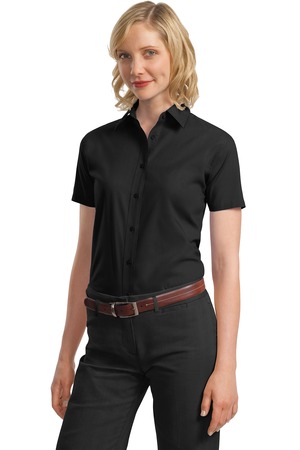 Port Authority® L633 Ladies Short Sleeve Value Poplin Shirt