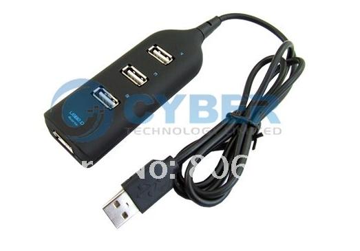 Cyber 169 - New High Speed 4 Port USB HUB with Cable 2.0 480Mbps Computer Peripheral