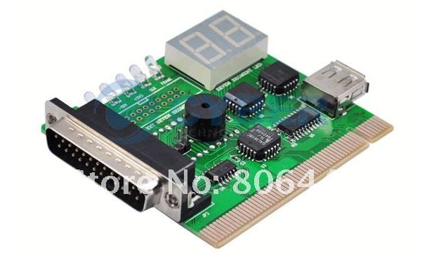 Cyber 841 - Parallel Port/ PCI 2-Digit PC Analyzer Diagnostic Card Tester POST for Laptop or Desktop