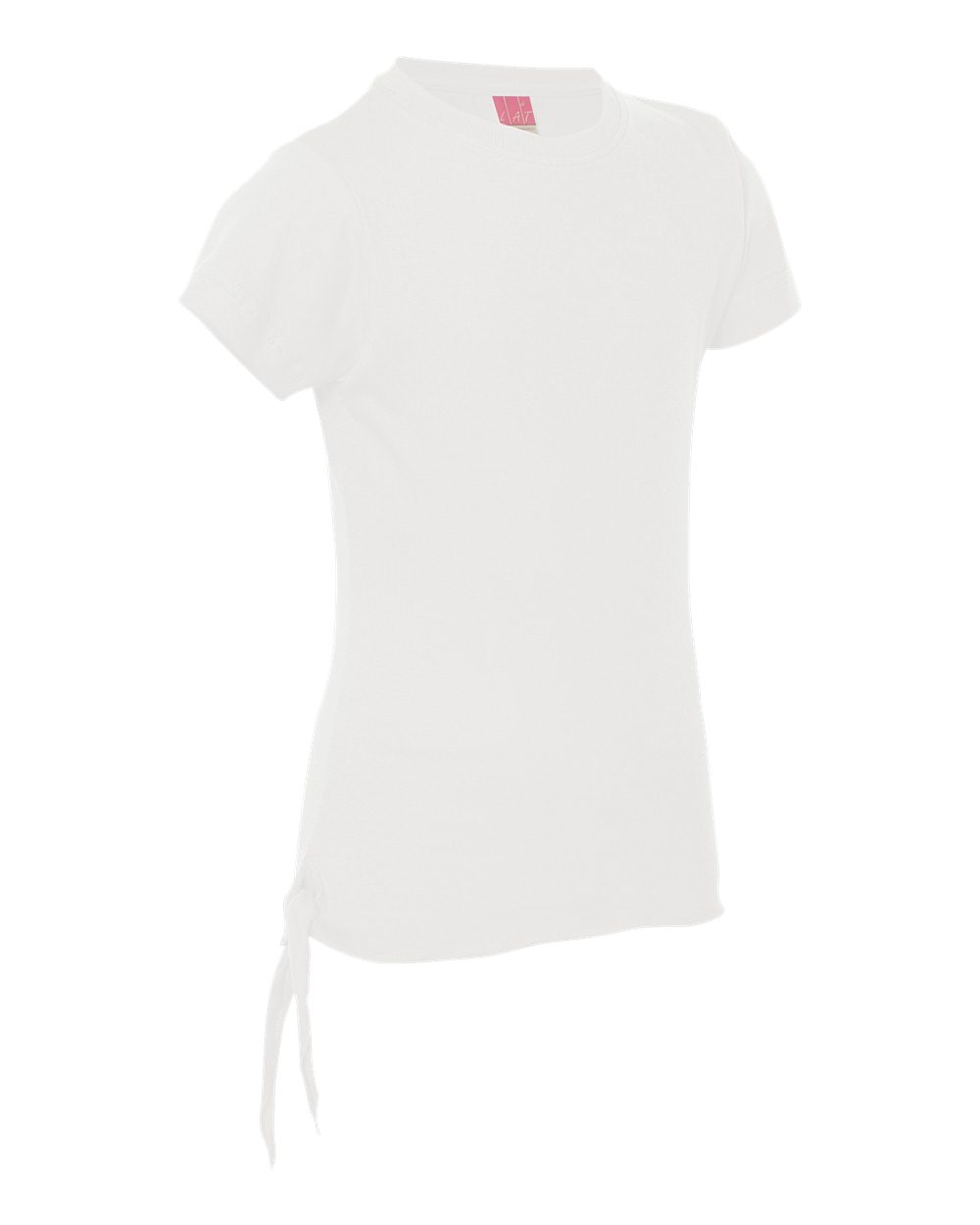 LAT 2625 - Girls' Fine Jersey Side-Tie T-Shirt