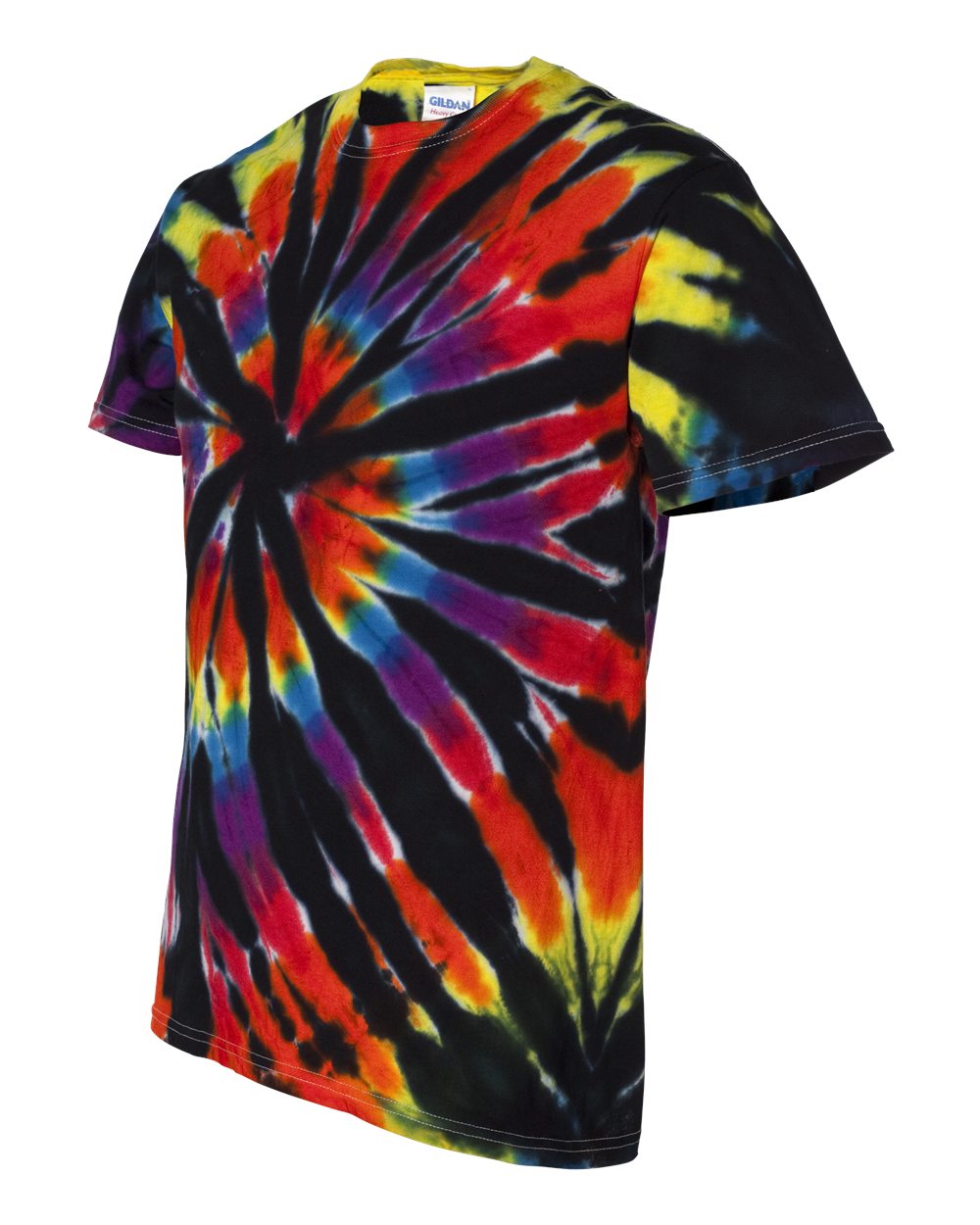 Tie-Dyed 200TD - Short Sleeve Rainbow Cut-Spiral T-Shirt