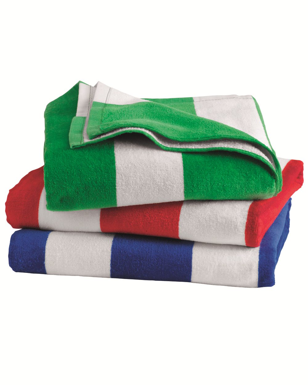 Carmel Towel Company 3060S - Cabana Stripe Velour Beach Towel