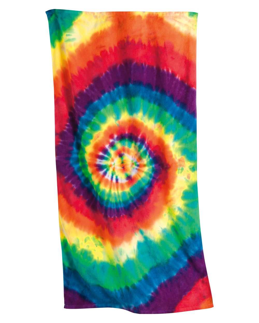 Tie-Dyed 105MS - Rainbow Spiral Beach Towel