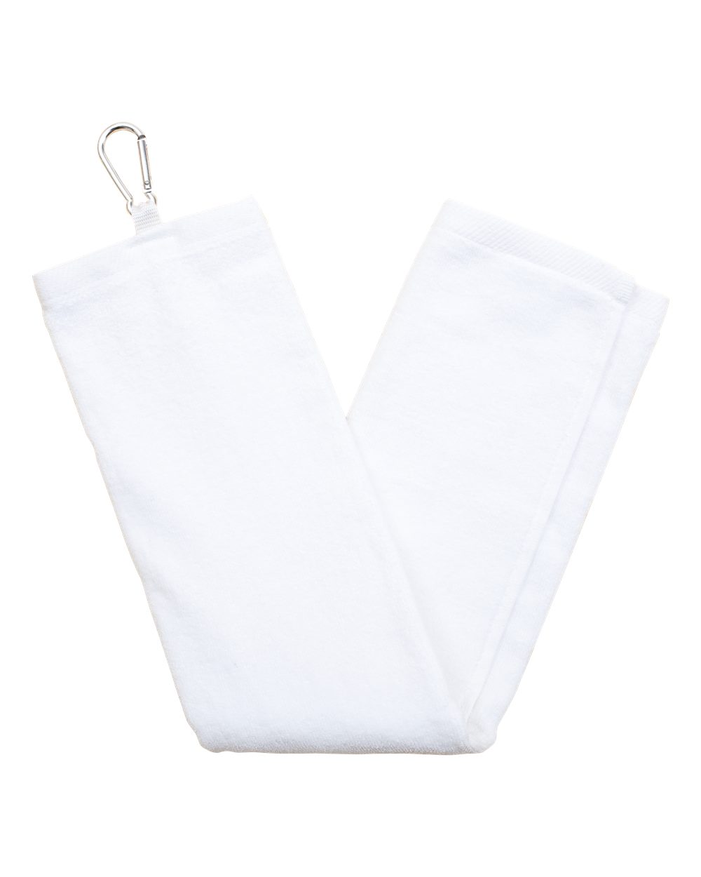 Carmel Towel Company 1624C - Tri-Fold Velour Dobby Hemmed Hand Towel
