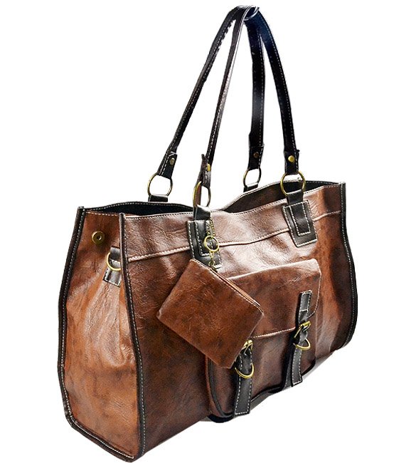 Bag Fashion 3801 - Women's Fashion Handbags Retro Stitching Girls ...