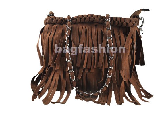 Bag Fashion 3312 - Wholesale Price Bag Suede Fringe Tassel Cross Body Bag PU Handbag