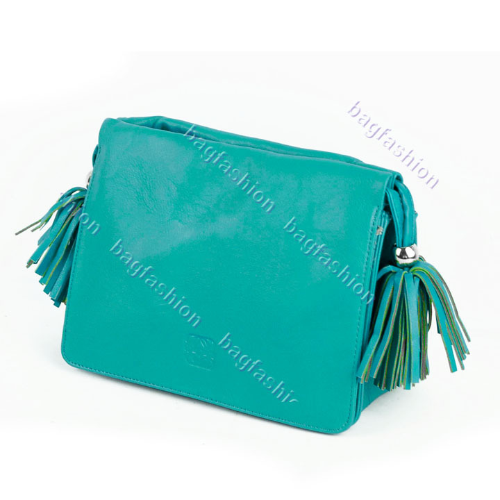 Bag Fashion 14258 - New Restore Mini Tassel Shoulder Bag Women's Girl Handbag Satchel Bags Cross Body Green/Blue