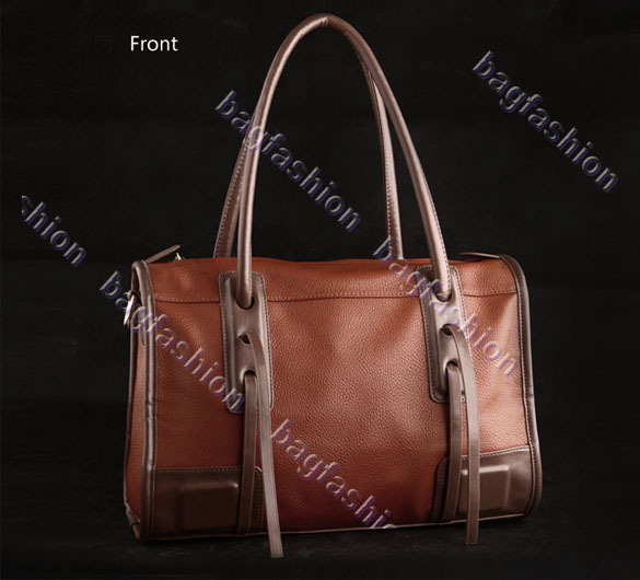 Bag Fashion 6793 - Fashion Handbag PU Leather Tote Bags Retro Bag Vintage Contrast Color Shoulder Bags For Women