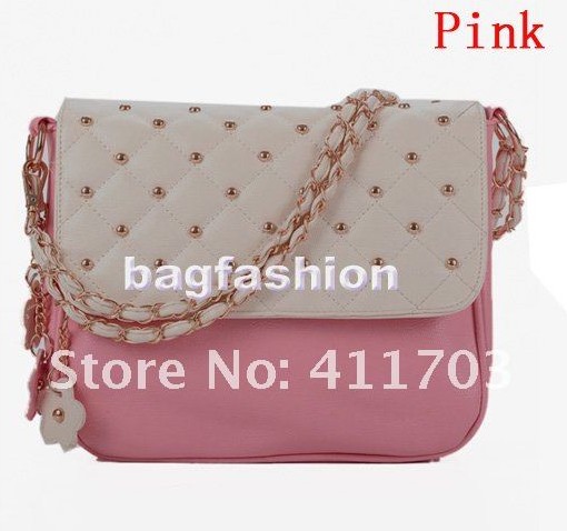 Bag Fashion 7154 - Korea Wholesale Handbags Lady Hand Bag Vintage PU Leather Simple Chain Girls Shoulder Bags For School