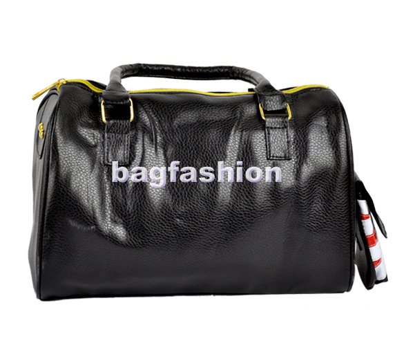 Bag Fashion 5808 - Ladies Fashion Black Rivet Bag Flag Pattern Shoulder Messenger Bag Leather Handbag