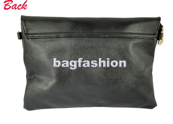 Bag Fashion 5801 - Latest Design Bags Women Wholesale Street Wallet Rivet Bag Female Bags Messenger Black
