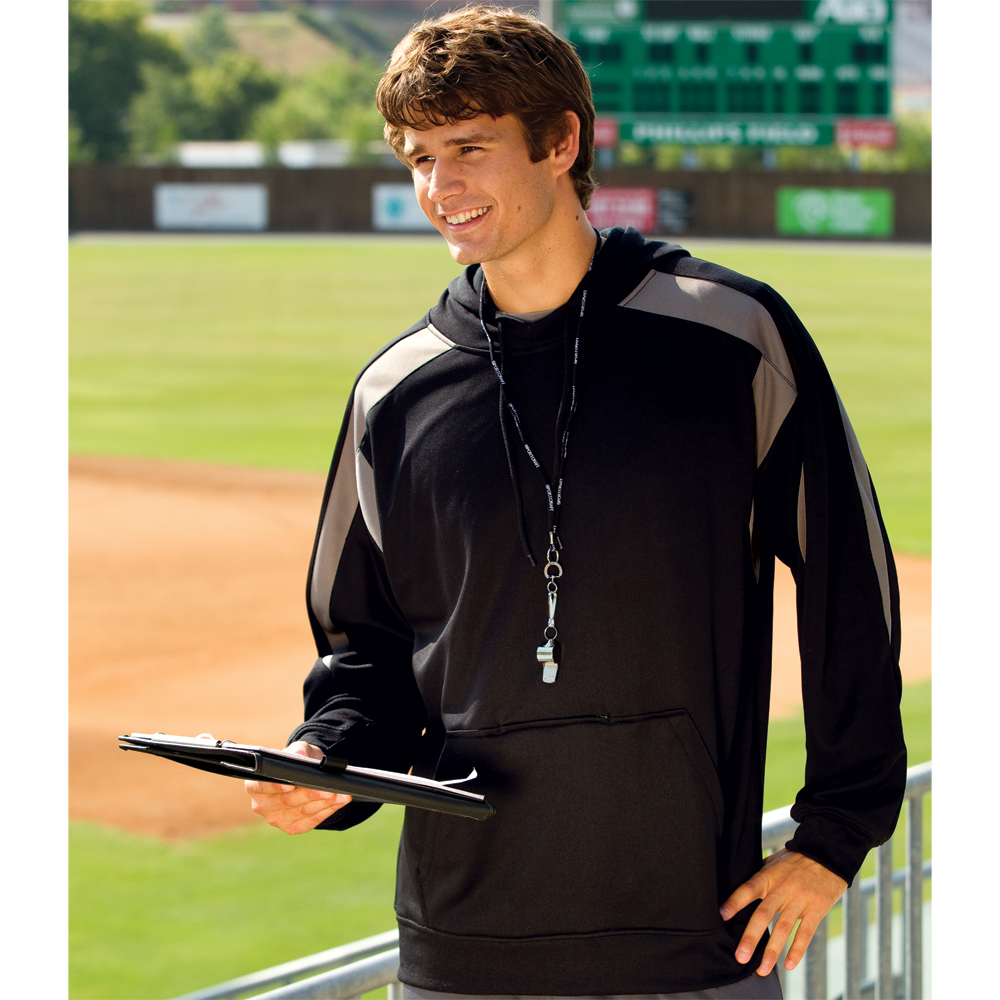Proline 2312 - Polyester Color Block Pull Over Hood