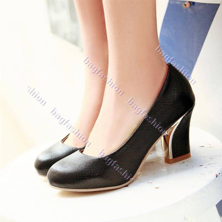 Bag Fashion 11122 - Women's Work Shoes Thick Heels High Heel Sandals