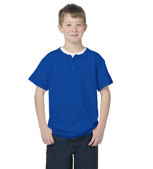 Majestic A181Y - Basic 2-Button Placket Youth Jersey