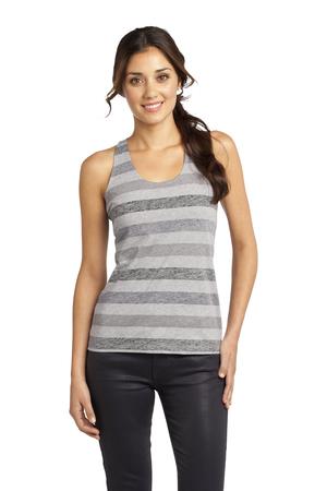 District - Juniors Reverse Striped Scrunched Back Tank. DT229